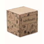 Wilde bloemenzaden met doos Wild Flower Seed Kit kleur beige zesde weergave