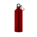 Grote gekleurde aluminium fles met karabijnhaak 800ml Cruiser XL kleur rood