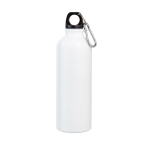 Grote gekleurde aluminium fles met karabijnhaak 800ml Cruiser XL kleur wit