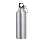 Grote gekleurde aluminium fles met karabijnhaak 800ml Cruiser XL kleur zilver