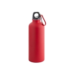 Aluminium drinkfles bedrukken met karabijnhaak 550ml Matt Cruiser kleur rood