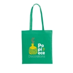 Tas bedrukken van gerecycled katoen en RPET 180 g/m2 Recycle Cairo kleur groen afbeelding met logo