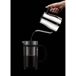 Kleine borosilicaatglas French press koffiezetapparaat 350 ml Java tweede weergave