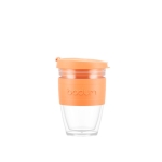 Kleine reismok bedrukken met deksel 250ml Takeaway Joycup kleur oranje