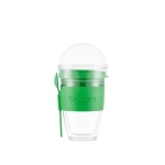 Yoghurtglas met mueslihouder 250ml Joycup Breakfest kleur groen