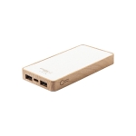 Powerbank met behuizing van hennep en hout 8.000 mAh Organic Hemp kleur naturel tweede weergave