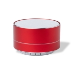 Multifunctionele bluetooth 5.0 speaker van recyclebaar aluminium Recyclo Alu kleur rood  negende weergave