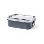 Luchtdichte lunchbox van gerecycled staal 750ml Inox Recycled kleur grijs  negende weergave