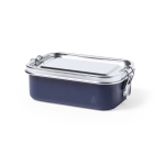 Luchtdichte lunchbox van gerecycled staal 750ml Inox Recycled kleur marineblauw  negende weergave