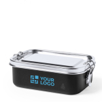 Luchtdichte lunchbox van gerecycled staal 750ml Inox Recycled met jouw bedrukking