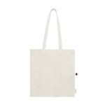 Opvouwbare gerecyclede katoenen tas 120 g/m2 Foldable EcoCotton kleur beige  negende weergave