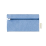 Etui van gerecycled katoen met ritssluiting Recycled Cotton kleur blauw  negende weergave