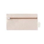 Etui van gerecycled katoen met ritssluiting Recycled Cotton kleur beige  negende weergave