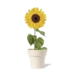 Biologisch afbreekbare zonnebloem zaadplanter Sunflower kleur naturel vierde weergave