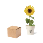 Biologisch afbreekbare zonnebloem zaadplanter Sunflower met jouw bedrukking