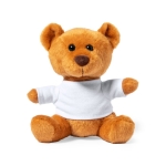 Zachte teddybeer met wit t-shirt bedrukken Kiddo kleur bruin  negende weergave