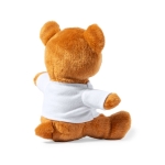 Zachte teddybeer met wit t-shirt bedrukken Kiddo derde weergave