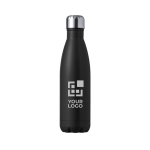 Fles van gerecycled aluminium met schroefdop van staal 550ml met jouw bedrukking