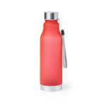 Gerecyclede flessen met rubberen afwerking 600ml Iceberg RPET kleur rood  negende weergave