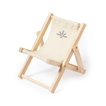 Opvouwbare telefoonhouder bedrukken DeckChair kleur beige tweede weergave