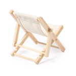 Opvouwbare telefoonhouder bedrukken DeckChair kleur beige derde weergave