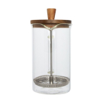 French koffie press voor 3 koffiesoorten 600ml French Coffee Press kleur doorzichtig tweede weergave voorkant