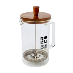 French koffie press voor 3 koffiesoorten 600ml French Coffee Press met afdrukgebied