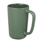 Grote keramische mok met matte afwerking 480 ml Americano kleur groen tweede weergave