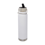 Stalen bidon met thermosfunctie 750 ml Thor Sport kleur wit vierde weergave