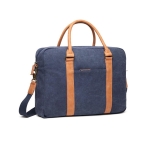 Elegante gerecyclede, gevoerde laptoptas 16'' EcoJourney kleur marineblauw tweede weergave