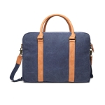 Elegante gerecyclede, gevoerde laptoptas 16'' EcoJourney kleur marineblauw derde weergave