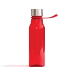 Tritan sportfles met lus om op te hangen 600ml Sporty Strap kleur rood