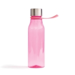 Tritan sportfles met lus om op te hangen 600ml Sporty Strap kleur roze