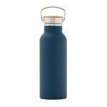 Duurzame roestvrijstalen fles 500 ml Clip Modern kleur blauw