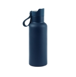 Thermosfles met handvat 500 ml OnePress kleur blauw