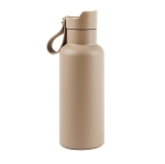 Thermosfles met handvat 500 ml OnePress kleur beige