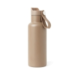 Thermosfles met handvat 500 ml OnePress kleur beige tweede weergave