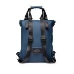 Vegan leren fietsrugzak of handtas Contempo kleur blauw tweede weergave