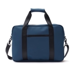 Laptoptas met trolleyriem en handvat bedrukken Contempo kleur blauw