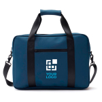 Laptoptas met trolleyriem en handvat bedrukken Contempo kleur blauw met afdrukgebied