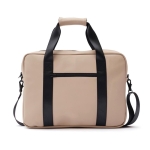 Laptoptas met trolleyriem en handvat bedrukken Contempo kleur beige