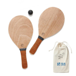 Elegante tennisset met twee rackets en twee ballen Seaside met afdrukgebied