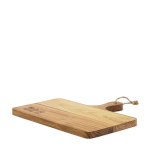 Horizontale serveerplank met handvat bedrukken TeakWood met afdrukgebied