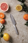 Promotioneel stalen mes bedrukken in Japanse stijl Hattasan Santoku kleur zilver