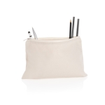 Klassieke etui van 285 g/m² ruw gerecycled canvas EcoTrace kleur gebroken wit