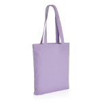 Tote bags van gerecycled canvas bedrukken 285 g/m2 EcoTrace kleur paars