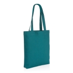 Tote bags van gerecycled canvas bedrukken 285 g/m2 EcoTrace kleur smaragdgroen 