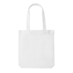 Ongeverfde gerecyclede canvas tas 285 g/m2 EcoTrace Raw kleur wit tweede weergave