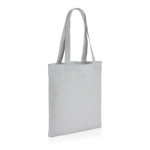 Ongeverfde gerecyclede canvas tas 285 g/m2 EcoTrace Raw kleur grijs