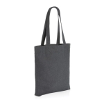 Ongeverfde gerecyclede canvas tas 285 g/m2 EcoTrace Raw kleur donkergrijs